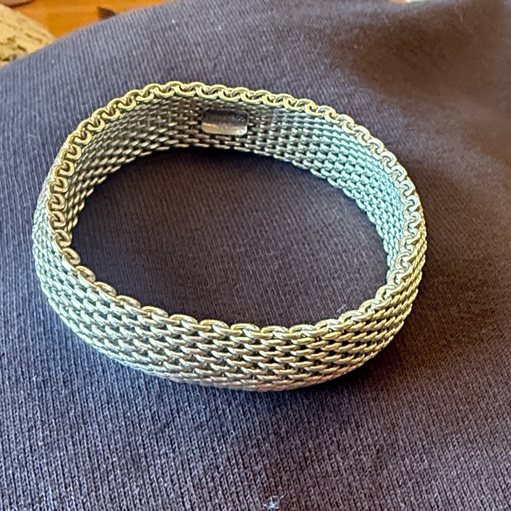 Tiffany and Co Elegant Somerset Silver Bracelet